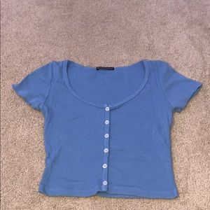 sky blue zelly top from brandy melville